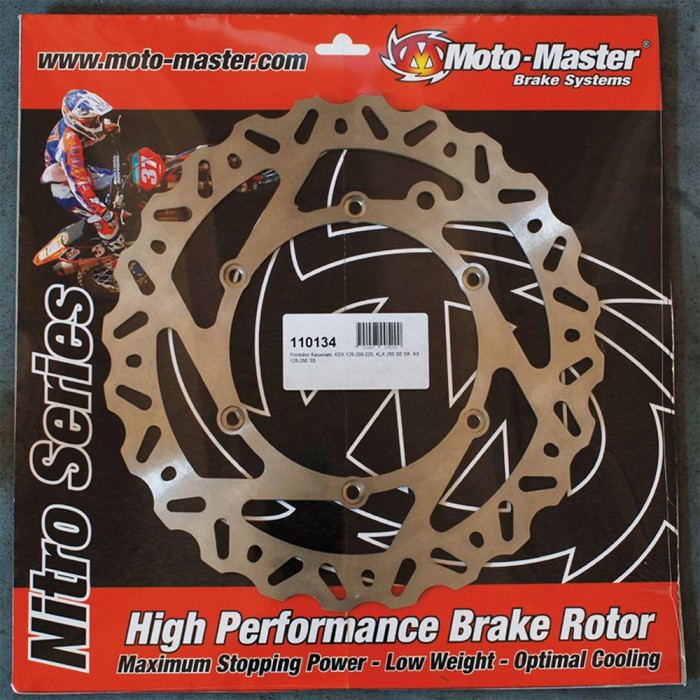 [해외]MOTO-MASTER Nitro Contoured GasGas/Husaberg/Husqvarna/KTM 110363 브레이크 디스크 9138887785 Silver