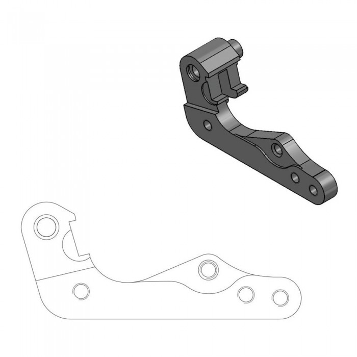 [해외]MOTO-MASTER 270 mm BMW/Husaberg/Husqvarna/KTM 211055 브레이크 캘리퍼 재배치 브래킷 9138891578