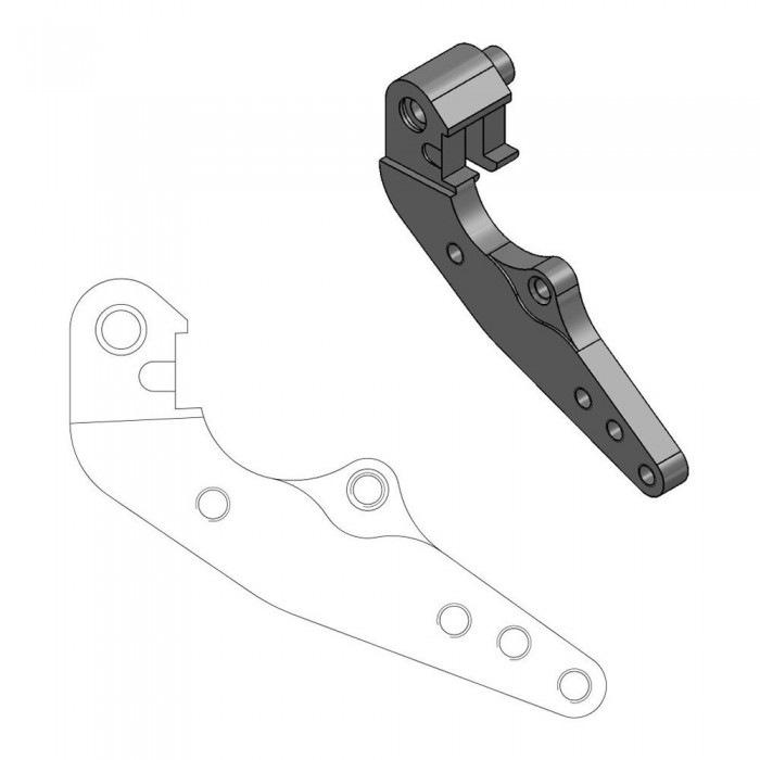 [해외]MOTO-MASTER 298 mm GasGas/Husaberg/Husqvarna/KTM 211057 브레이크 캘리퍼 재배치 브래킷 9138891608