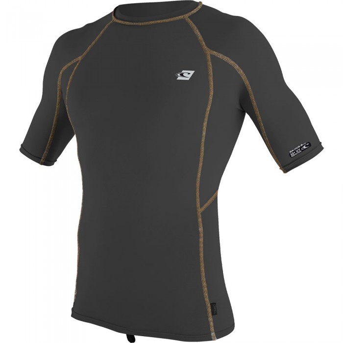 [해외]오닐 웻슈트 Premium 스킨스 Rash Guard 반팔 티셔츠 14138585052 Black / Black / Black:Multi