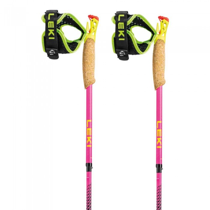 [해외]레키 Ultratrail FX One Superlite 기둥 4138760647 Neonpink / Neon Yellow / Natural Carbon