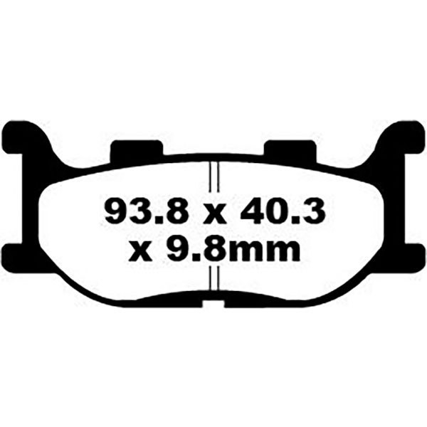 [해외]EBC 브레이크 패드 SFA Series Organic SFA199 9138828070 Black