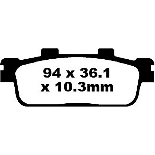 [해외]EBC SFA Series Organic SFA427 브레이크 패드 9138828105 Black