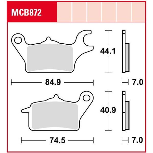 [해외]TRW Allround Organic Standard Honda AFS 110 Wave 12 프론트 브레이크 패드 9138857471 Black