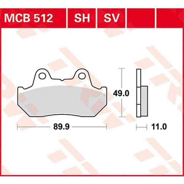 [해외]TRW Allround Organic Standard Honda CB 1100 F Super Bol D´Or 83 브레이크 패드 9138857472 Black