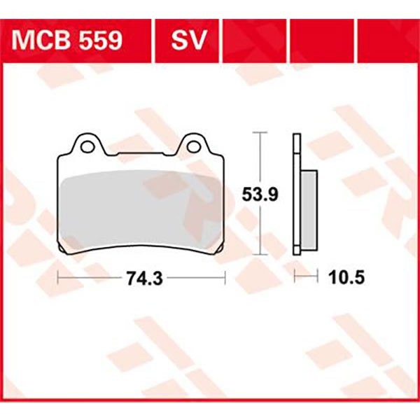 [해외]TRW Allround Organic Standard Yamaha FJ 1200 88 프론트 브레이크 패드 9138857536 Black