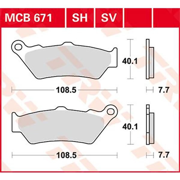 [해외]TRW 퍼포먼스 Street & Road Tracks BMW F 750 GS Abs 18 소결 브레이크 패드 9138857755 Black