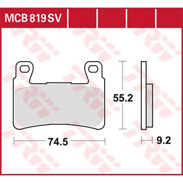 [해외]TRW 퍼포먼스 Street Harley Davidson Flde 1750 Abs Softail Deluxe 107 18 소결 브레이크 패드 9138857794 Black