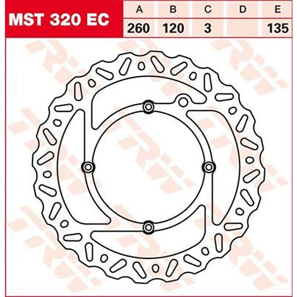 [해외]TRW Ec-Cross-Design Wave Husqvarna CR 125 13 프론트 브레이크 디스크 9138875289