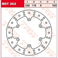 [해외]TRW 라운드 Yamaha YZF-R1 1000 02 리어 브레이크 디스크 9138875861 Silver