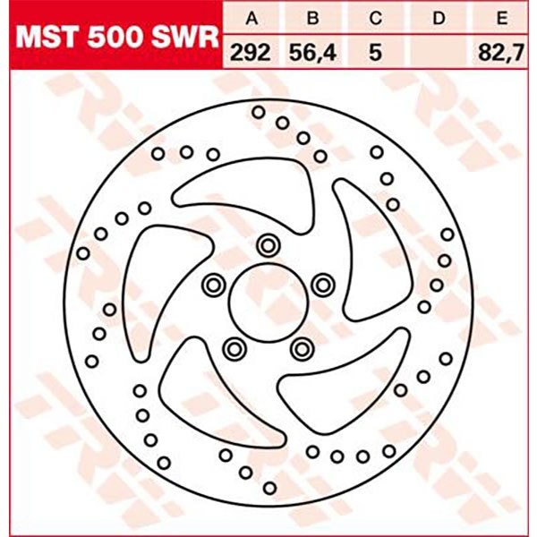 [해외]TRW Swing Harley Davidson Flhr 1450 Road King 03 프론트 브레이크 디스크 9138875969 Silver