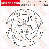 [해외]TRW Swing Harley Davidson Flhr 1450 Road King 03 리어 브레이크 디스크 9138875970 Silver