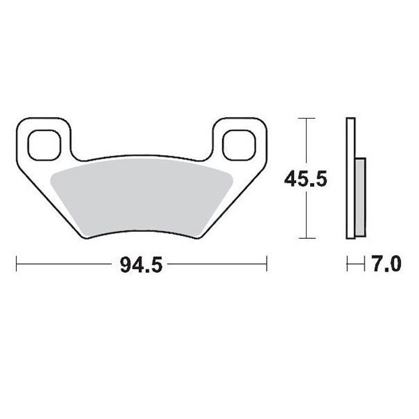 [해외]MOTO-MASTER Arctic Cat/Kymco/폴라리스 097211 소결 브레이크 패드 9138887210