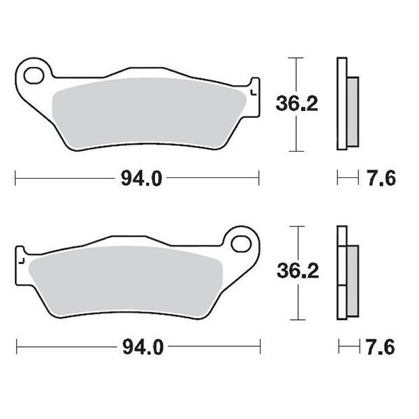 [해외]MOTO-MASTER Benelli 093011 소결 브레이크 패드 9138887212