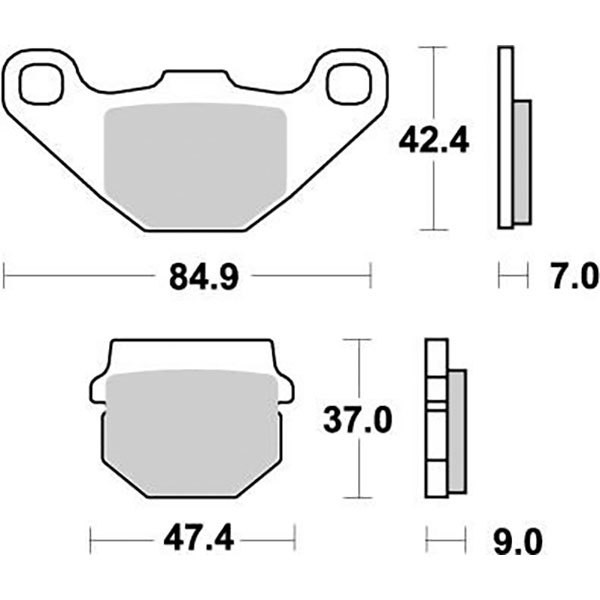 [해외]MOTO-MASTER Can Am 090121 소결 브레이크 패드 9138887264