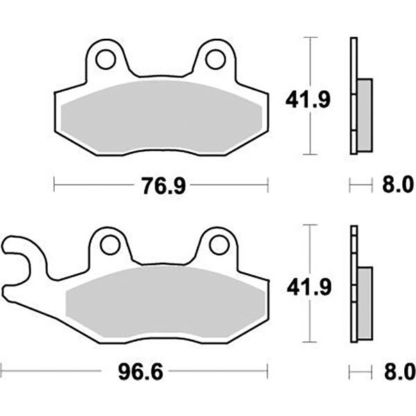 [해외]MOTO-MASTER Can Am 091921 소결 브레이크 패드 9138887267