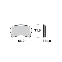 [해외]MOTO-MASTER GasGas/Honda/Jotagas/Trs 099512 소결 브레이크 패드 9138887572