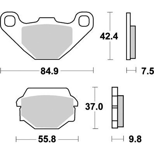 [해외]MOTO-MASTER Husaberg/Husqvarna/Kawasaki 091121 소결 브레이크 패드 9138887705