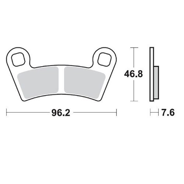 [해외]MOTO-MASTER 폴라리스 098521 소결 브레이크 패드 9138887838