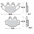[해외]MOTO-MASTER Sym/Yamaha 409004 브레이크 패드 9138887971