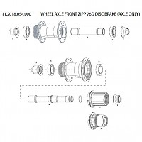 [해외]스램 도끼 Front Wheel Axle 76D Disc Brake 1137670882 Black