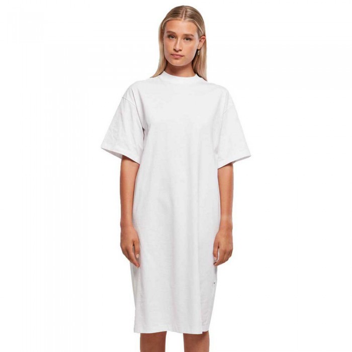 [해외]URBAN CLASSICS Organic Oversized 짧은 소매 짧은 드레스 138725593 White