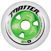 [해외]MATTER WHEELS 스케이트 바퀴 G13 F2 14137896560 White / Green