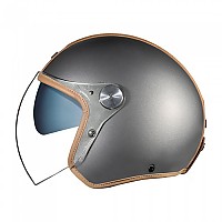 [해외]넥스 오픈 페이스 헬멧 X.G20 Groovy 9138381610 Titamium / Camel