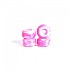 [해외]YOCAHER 스케이트보드 바퀴 Qball Swirl 14138784275 White / Pink
