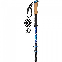[해외]ABBEY Camino Cane Adjustable Cork/EVA Grip Pole 1 Unit 4138098566 Silver / Black / Blue