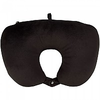 [해외]ABBEY Travel Push Button Neck Pillow Foam 2 In 1 4138098549 Black