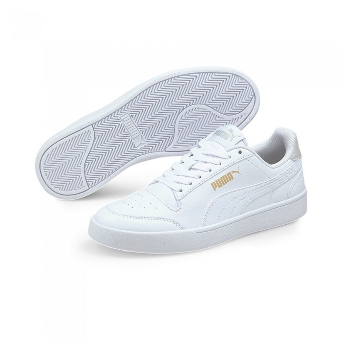 [해외]푸마 Shuffle Junior 운동화 15137920086 Puma White / Puma White / Gray Violet / Puma Team