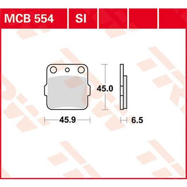 [해외]TRW Sinter Honda ATC 250 R 84 소결 브레이크 패드 9138857872 Black