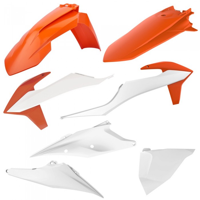 [해외]CEMOTO KTM SX/SX-F/XC/XC-F 19-22 91231 오토바이 플라스틱 키트 9138938732 Orange / White