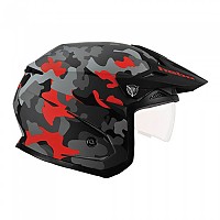 [해외]HEBO Zone 5 Camo Open Face Helmet 9138985127 Red