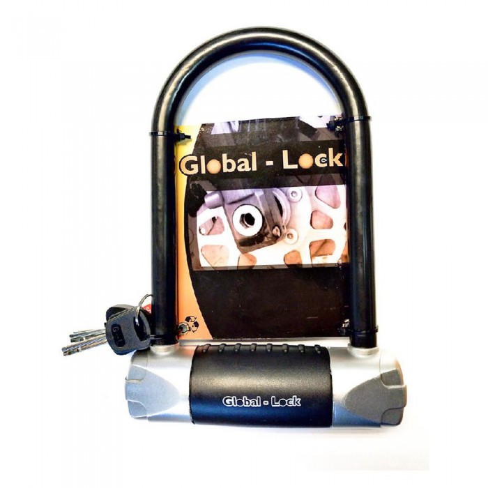 [해외]GLOBAL LOCK U자물쇠 16x185x245 mm 9138388100 Black