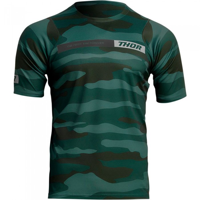 [해외]THOR Asist Camo 반팔 티셔츠 9139076753 Green