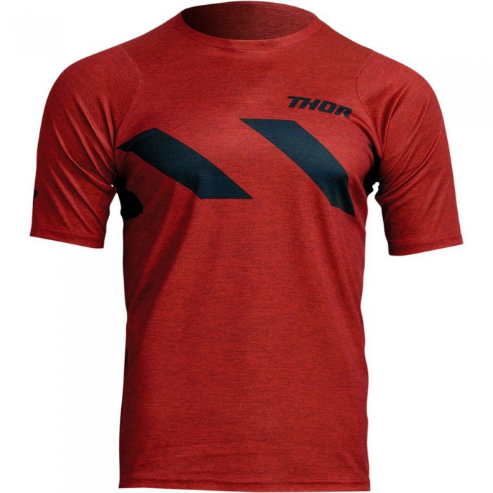 [해외]THOR Assist Hazard Heather 긴팔 티셔츠 9139076762 Red / Black