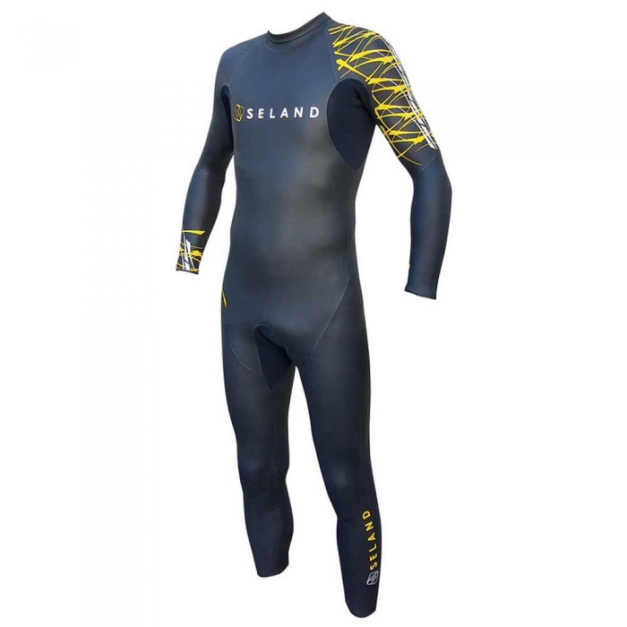 [해외]SELAND 남자 HQ 긴팔 네오프렌 잠수복 Triathlon 6139070869 Black