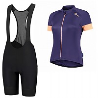 [해외]ROGELLI Power Modesta Short Sleeve Jersey And Bib Shorts Set 1138998281 Black /Purple