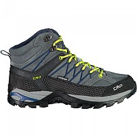 [해외]CMP Rigel Mid WP 3Q12947 Hiking Boots 4138654837 Grey / B. Blue