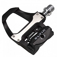 [해외]ELTIN Pro Pedals Compatible With Shimano 1139029421 Black / Silver
