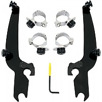 [해외]MEMPHIS 샤드ES Trigger-Lock Sportshield Yamaha MEB1992 Fitting Kit 9139085968 Black