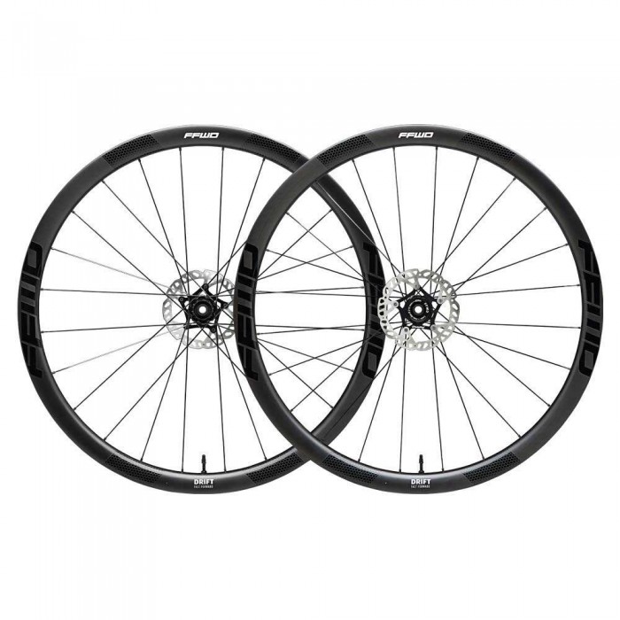 [해외]패스트포워드 Drift FCC CL Disc Tubeless 그래블 휠 세트 1138711457 Black