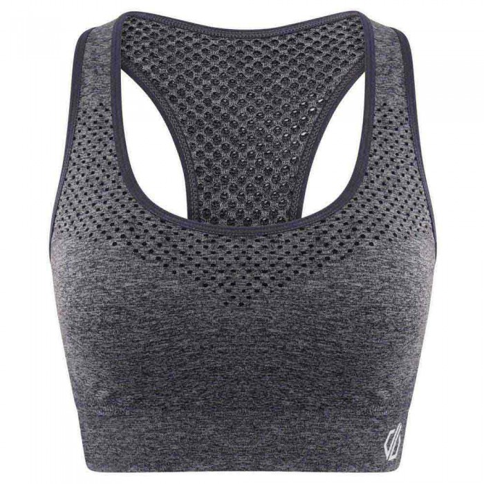 [해외]Dare2B Don´t Sweat It 미디엄 임팩트 스포츠 브라 4137951654 Ebony Grey / Ebony Grey