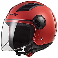 [해외]LS2 OF562 Airflow Solid Open Face Helmet 9138387776 Red