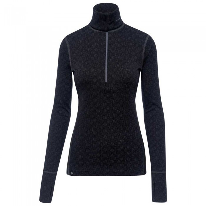 [해외]THERMOWAVE Merino Xtreme 터틀 Neck 긴팔 베이스 레이어 9138910675 Black / Dark Grey Melange