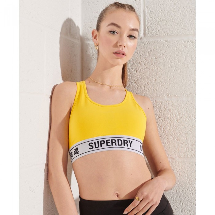 [해외]슈퍼드라이 액티브 Lifestyle Crop 스포츠 브라 137908508 Nautical Yellow