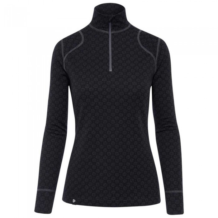 [해외]THERMOWAVE Merino Xtreme Zip 긴팔 베이스 레이어 1138910664 Black / Dark Grey Melange