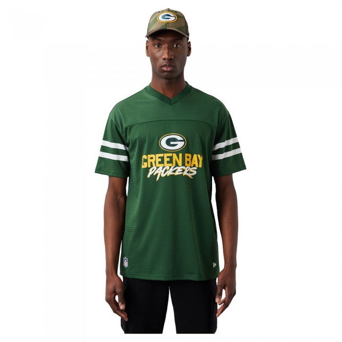 [해외]뉴에라 Green Bay Packers NFL Script Mesh 반팔 티셔츠 139039753 Cigagd / White